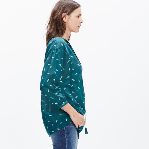 [ Madewell ] feather peasant top - Picture 2 of 4